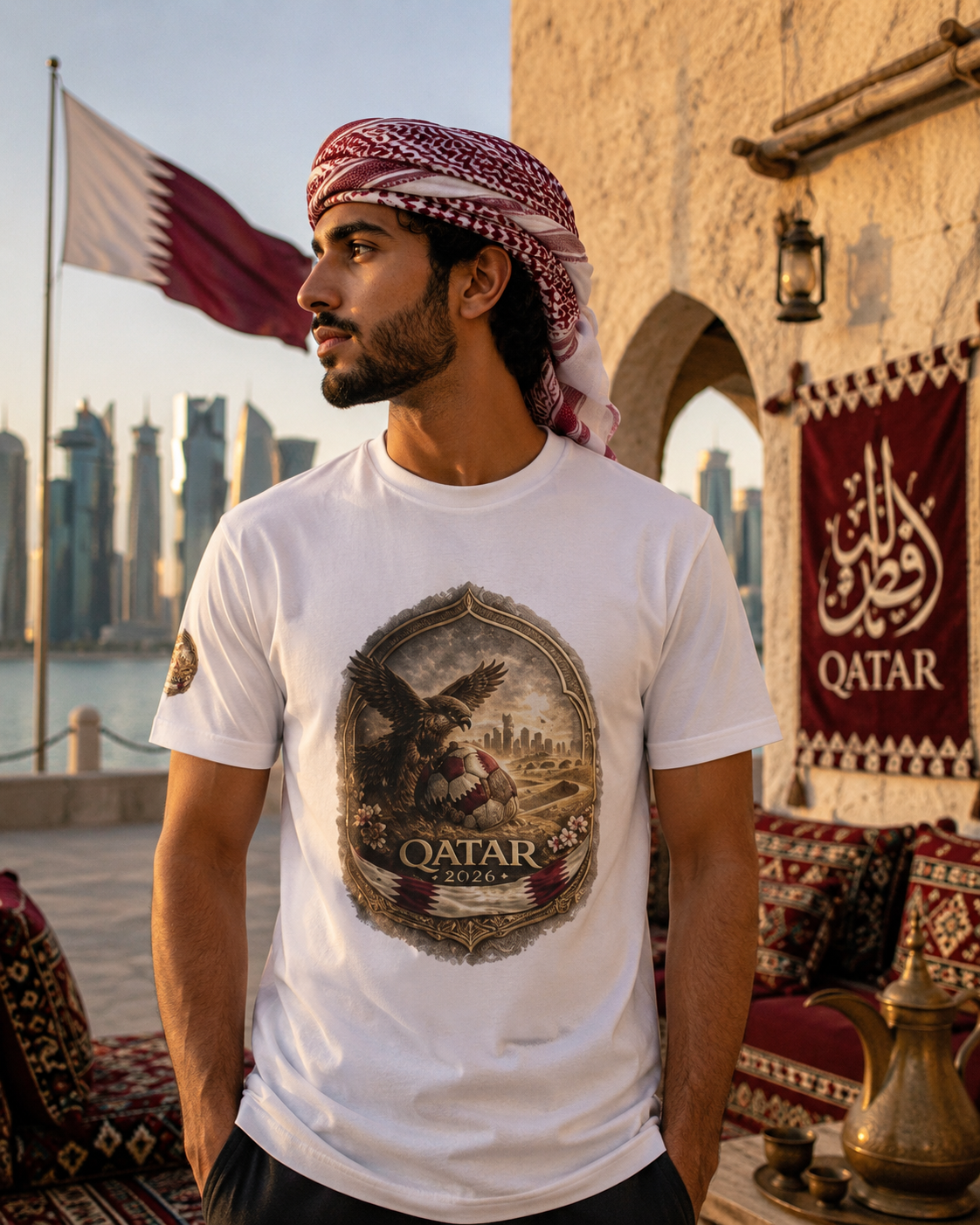 Qatar 2026 World Cup Heritage Tee | Premium Football Fan Shirt