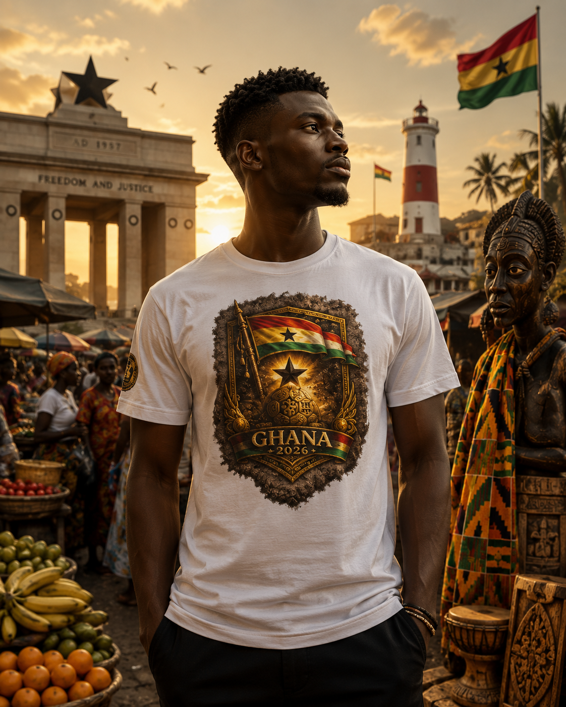 Ghana 2026 World Cup Heritage Tee | Premium Football Fan Shirt