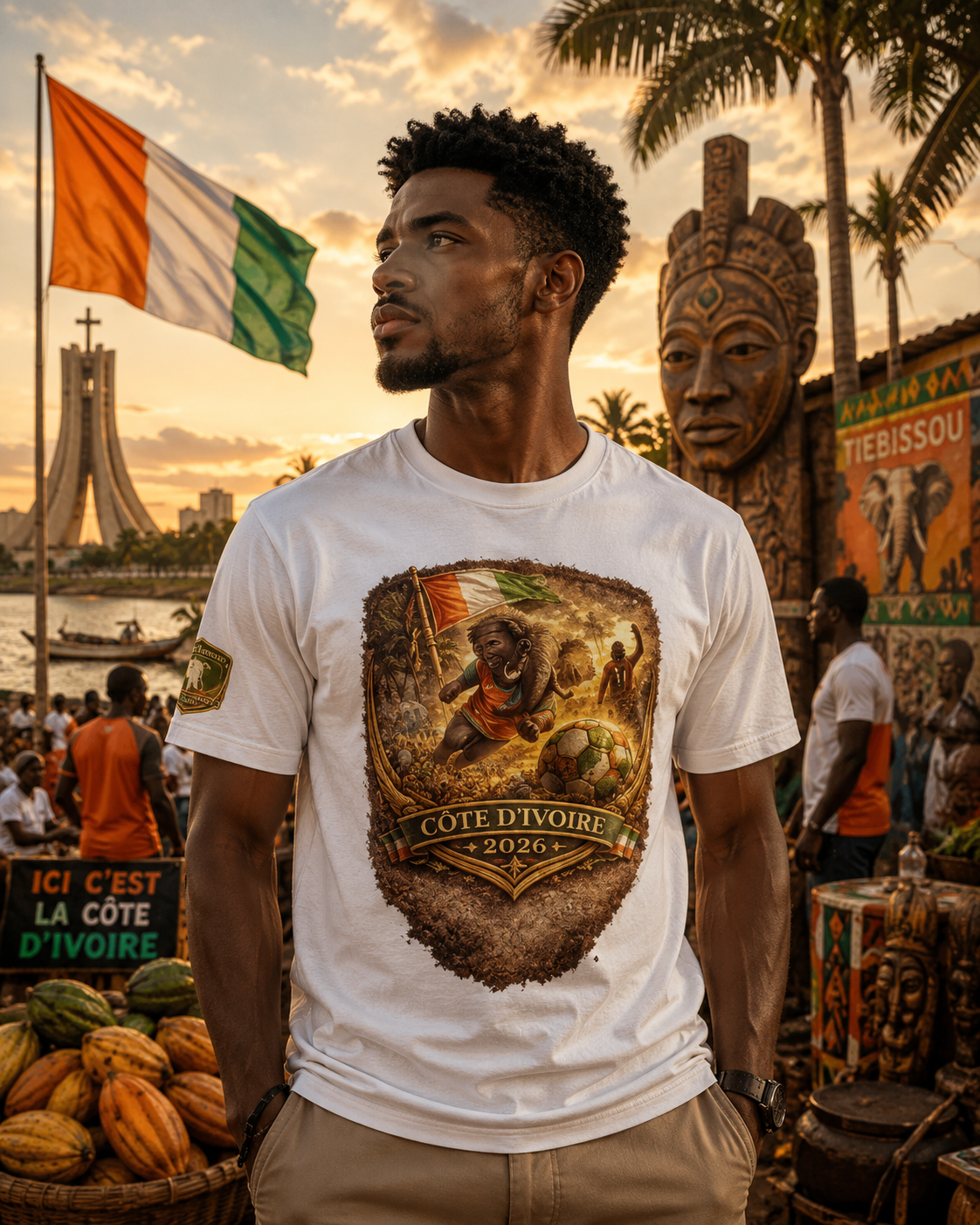 Côte d'Ivoire 2026 World Cup Heritage Tee | Premium Football Fan Shirt
