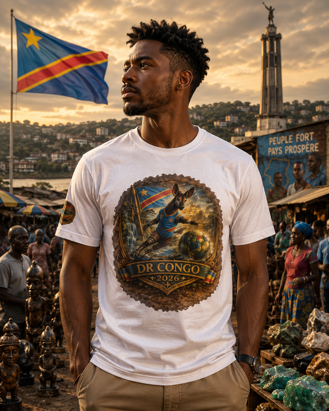 DR Congo 2026 World Cup Heritage Tee | Premium Football Fan Shirt