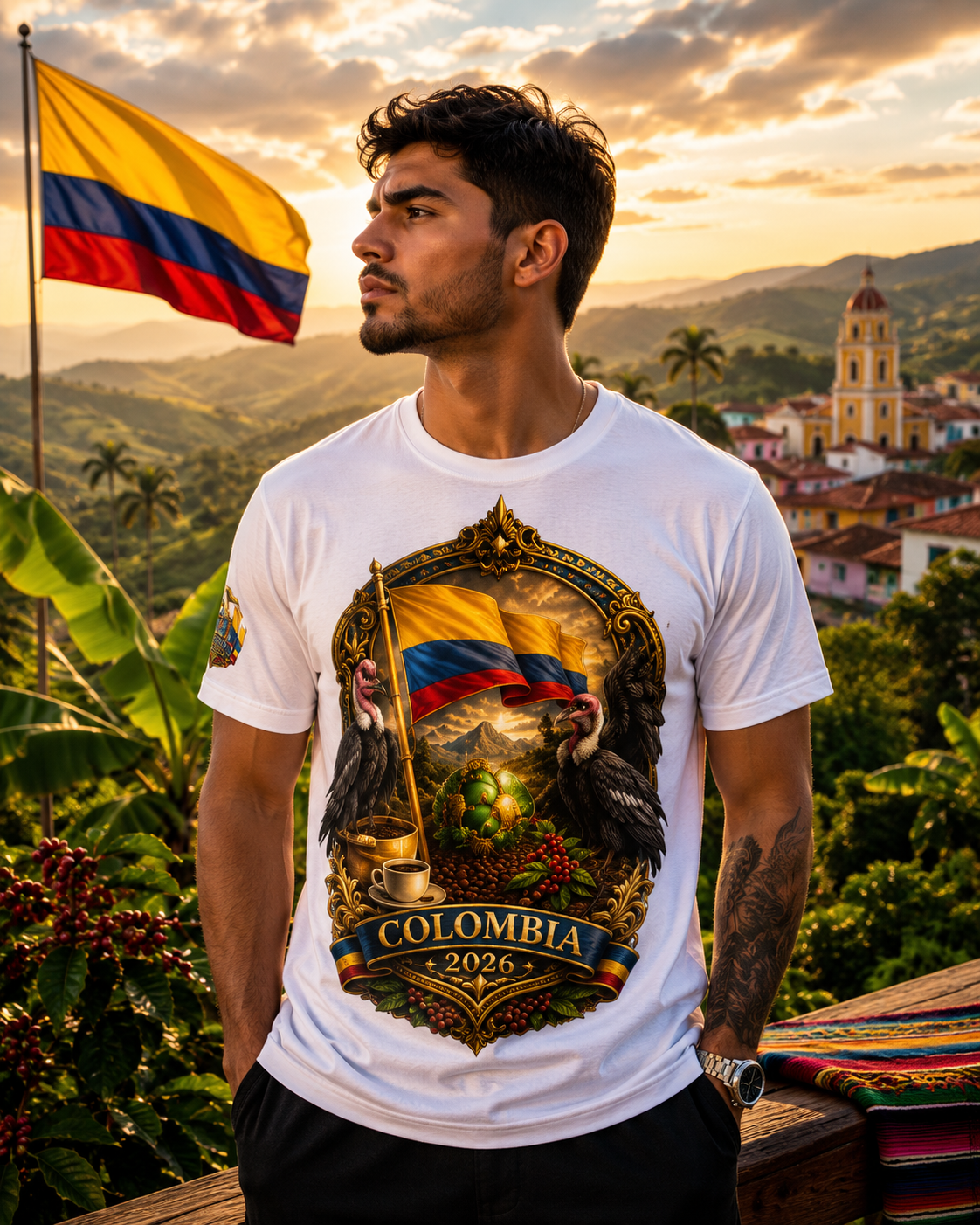 Colombia 2026 World Cup Heritage Tee | Premium Football Fan Shirt