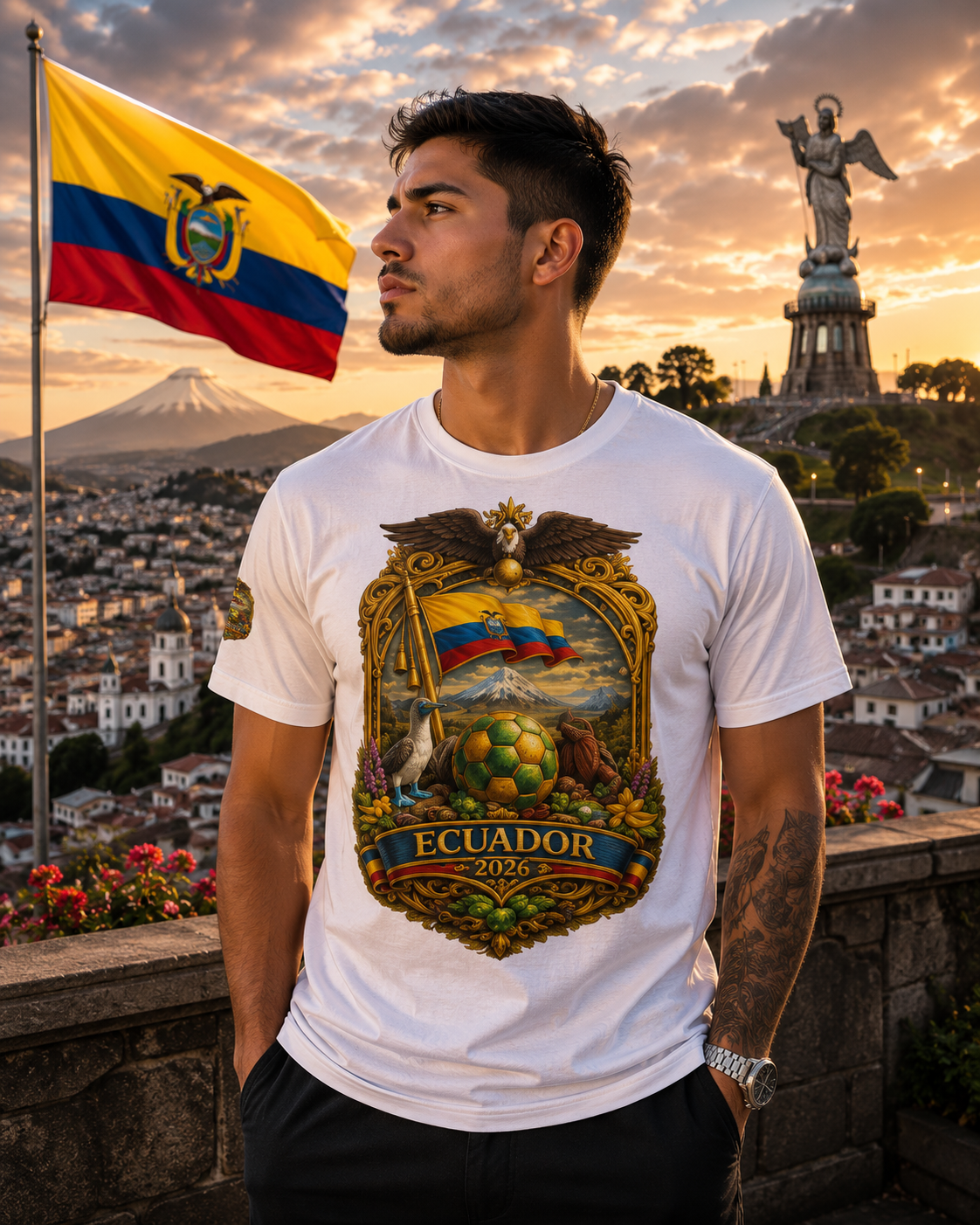 Ecuador 2026 World Cup Heritage Tee | Premium Football Fan Shirt