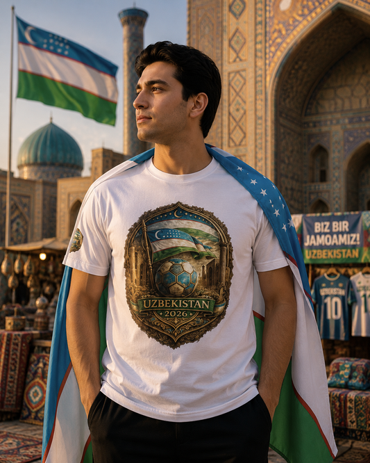 Uzbekistan 2026 World Cup Heritage Tee | Premium Football Fan Shirt