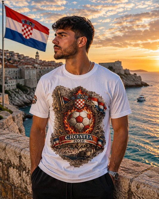 Croatia 2026 World Cup Heritage Tee | Premium Football Fan Shirt