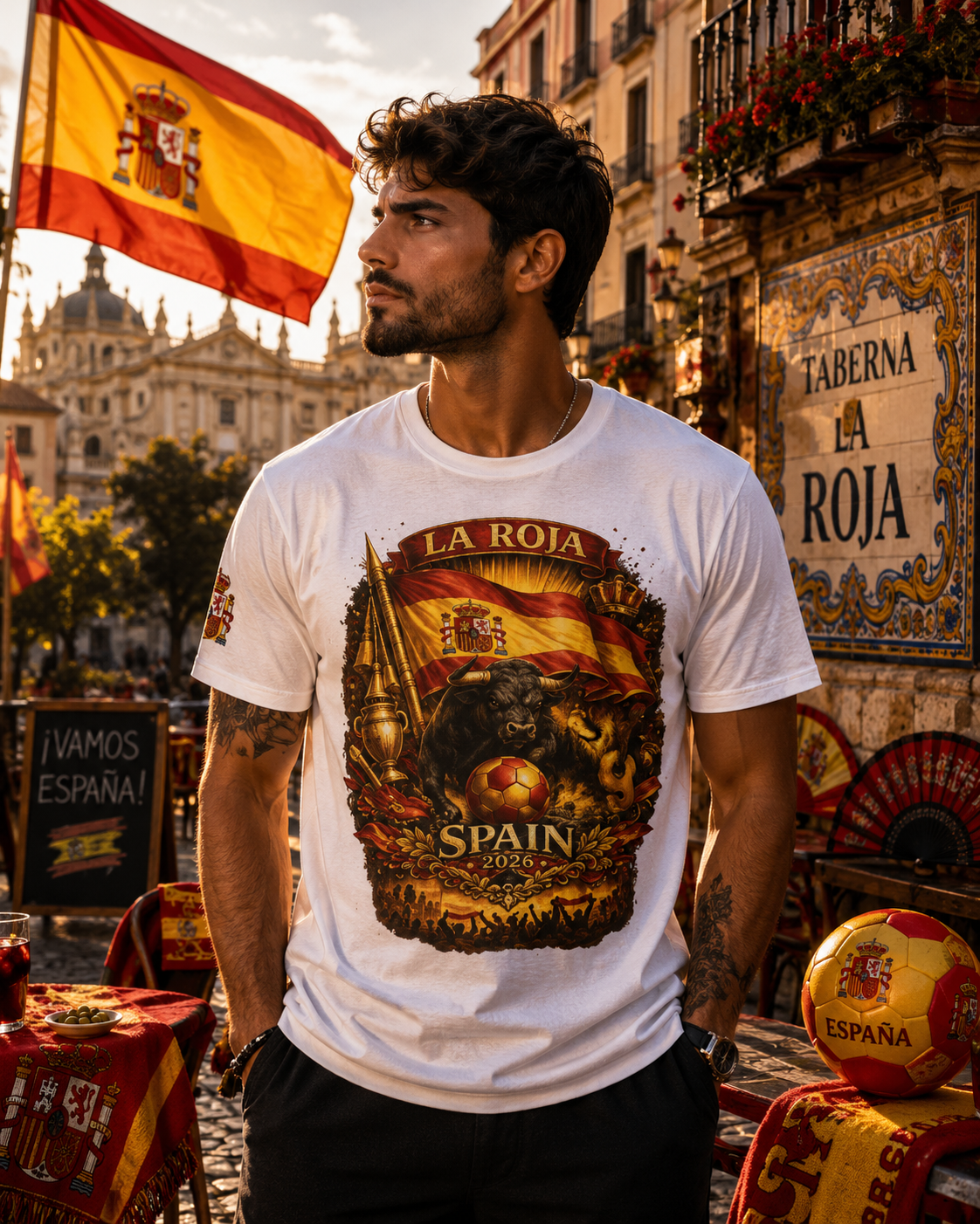 Spain 2026 World Cup Heritage Tee | Premium Football Fan Shirt
