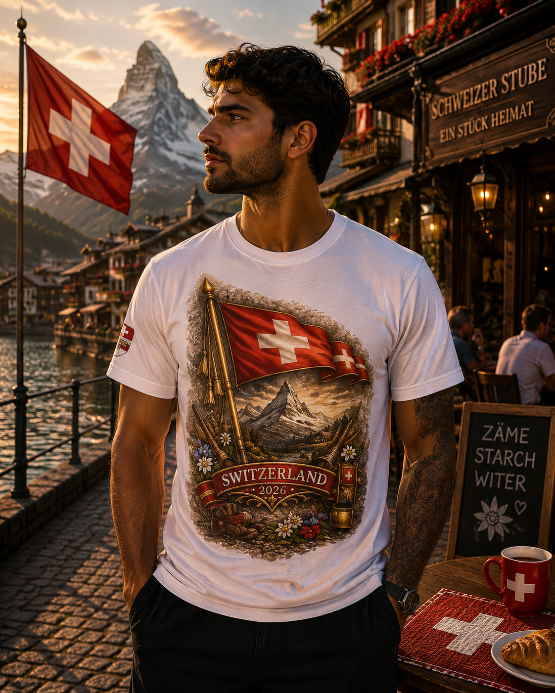 Switzerland 2026 World Cup Heritage Tee | Premium Football Fan Shirt