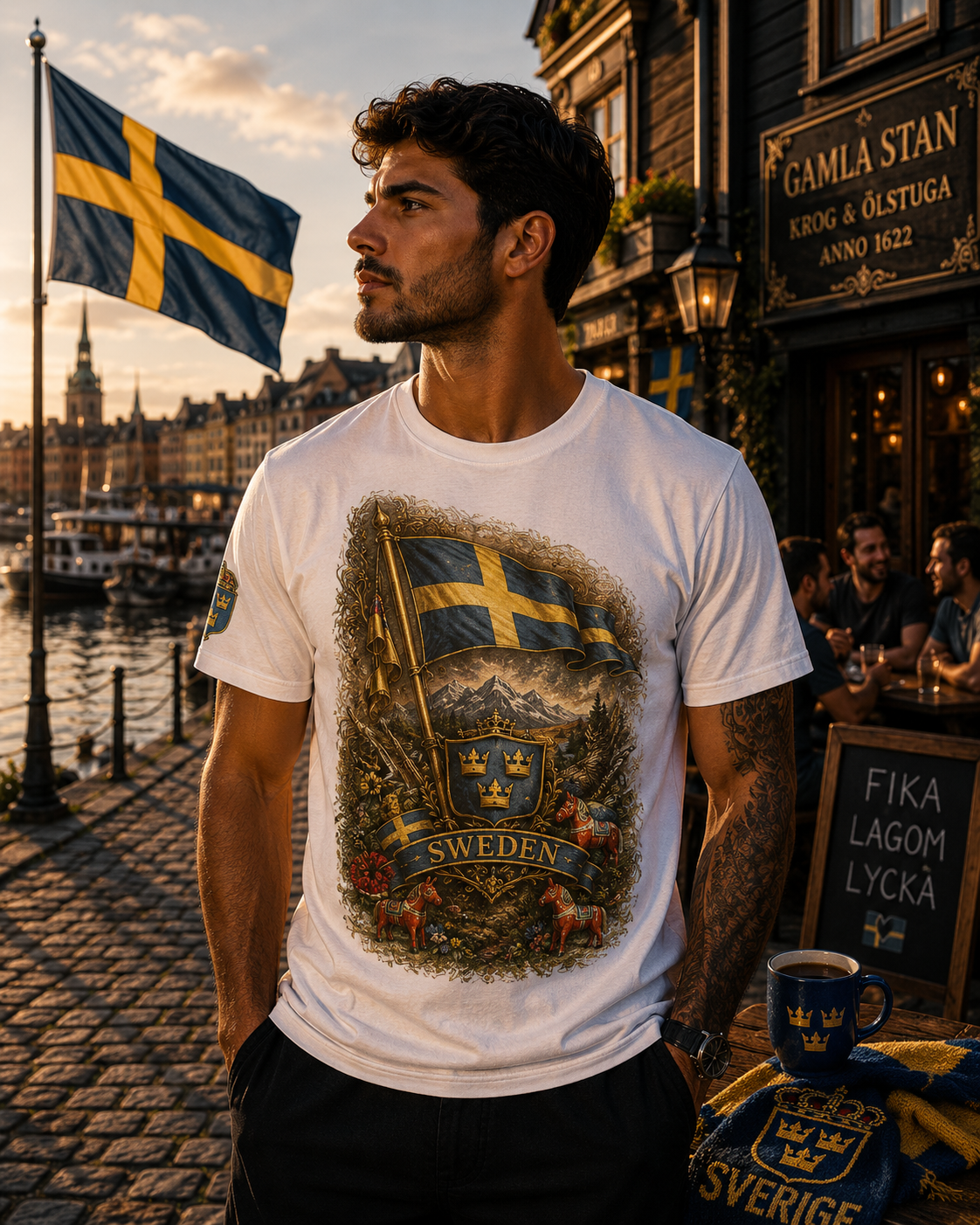 Sweden 2026 World Cup Heritage Tee | Premium Football Fan Shirt