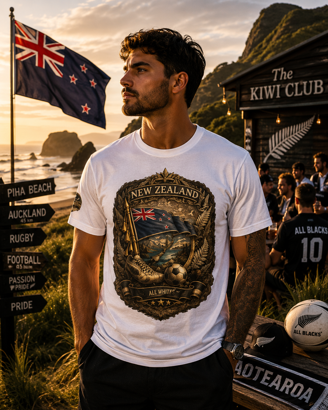 New Zealand 2026 World Cup Heritage Tee | Premium Football Fan Shirt