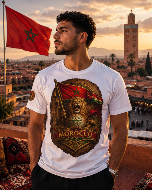 Morocco 2026 World Cup Heritage Tee | Premium Football Fan Shirt